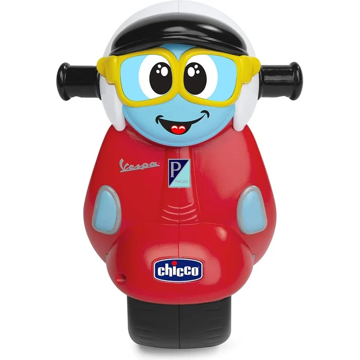 Chicco Vespa Primavera Ferngesteuertes Motorrad mit intuitivem Lenkrad, Hupe und Motorgeräuschen - Geschenk für Jungen oder Mädchen ab 2 Jahren, Kinderspielzeug 2-6 Jahre – Bild 4