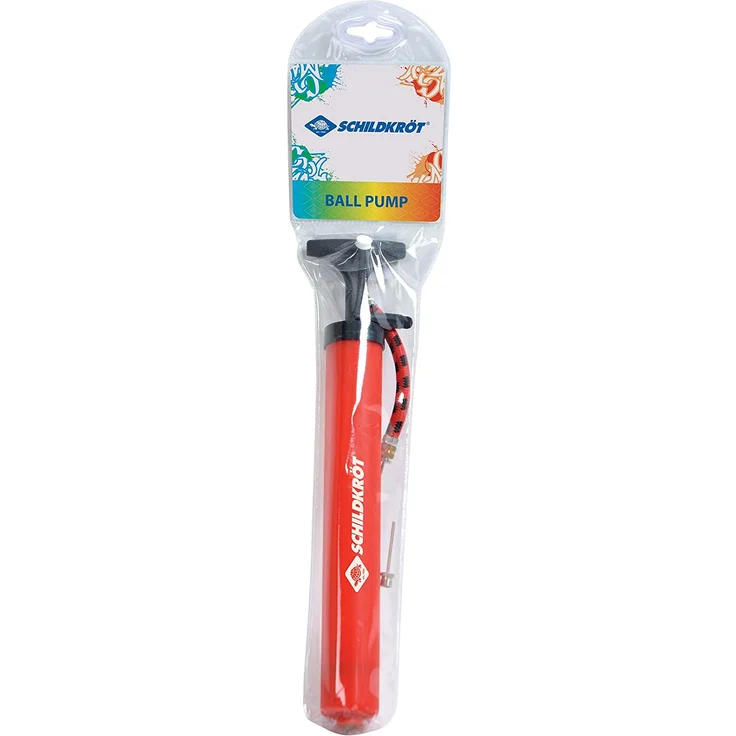 Schildkröt Funsports Schildköt Ballpumpe, inkl Luftschlauch und 2 Nadeln, Balllpumpe für Fussball, Volleyball, Basketball, 970989, Rot, One Size – Bild 3