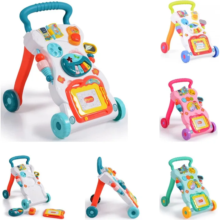 Moni Lauflernwagen Dreams, Spielcenter, Zeichenbrett, Melodien und Geräusche grün