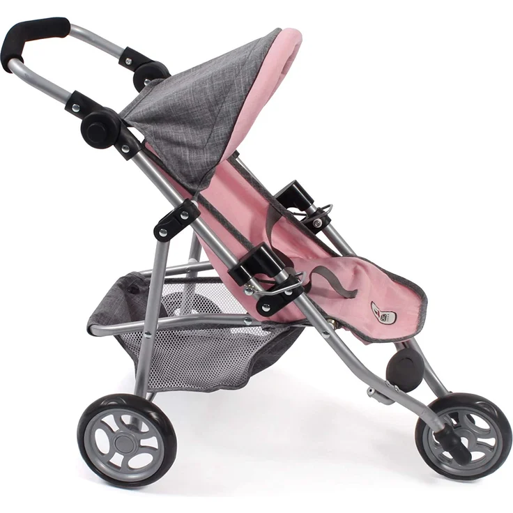 Bayer Chic 2000 612 15 Jogging Lola, Puppenwagen, Puppen-Buggy, Melange rosa – Bild 2
