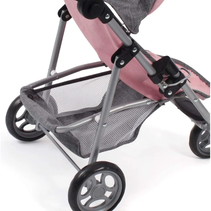 Bayer Chic 2000 612 15 Jogging Lola, Puppenwagen, Puppen-Buggy, Melange rosa – Bild 5