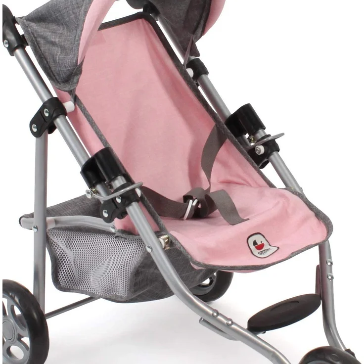 Bayer Chic 2000 612 15 Jogging Lola, Puppenwagen, Puppen-Buggy, Melange rosa – Bild 4