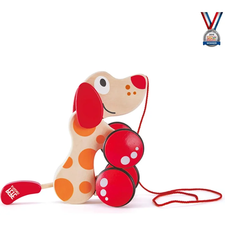 Hape E0347 - Nachziehhund Pepe, Nachziehspielzeug, aus Holz, ab 12 Monate – Bild 8