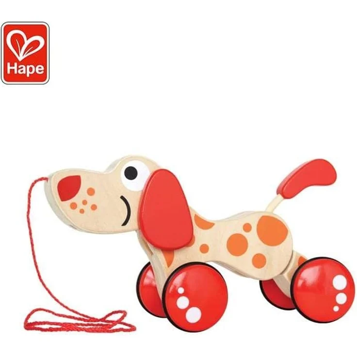 Hape E0347 - Nachziehhund Pepe, Nachziehspielzeug, aus Holz, ab 12 Monate – Bild 9