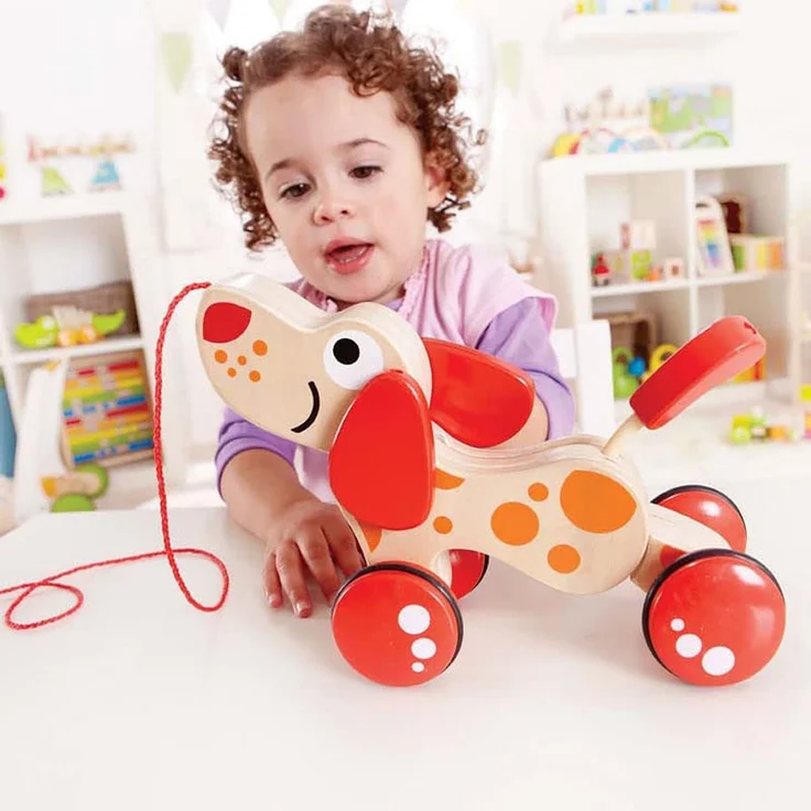 Hape E0347 - Nachziehhund Pepe, Nachziehspielzeug, aus Holz, ab 12 Monate – Bild 5