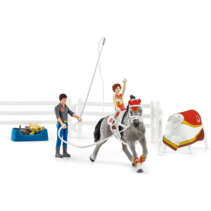 Schleich Horse Club 42443 'Mias Voltigier-Reitset', ab 5 Jahren, 18 Teile - Preisvergleich – Bild 1