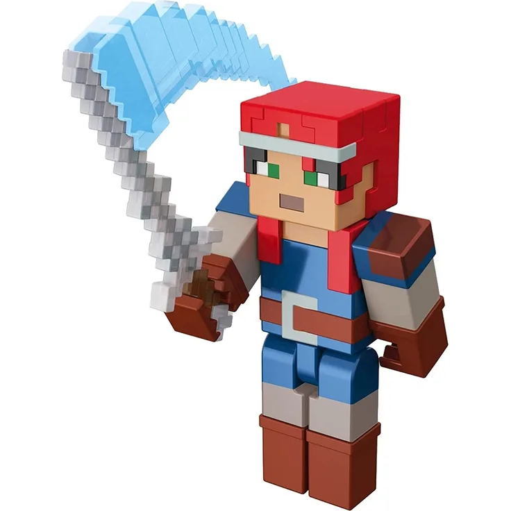 Mattel Minecraft GNC24 - Dungeons Figuren Sortiment, ca. 8 cm, Actionfigur zum Sammeln und Zubehörteile, basierend auf dem Videospiel, Spielzeug Geschenk für Kinder ab 6 Jahren