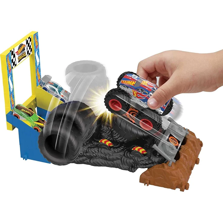 Hot Wheels - Monster Trucks - Arena Smashers - Race Ace - Smash Race Challenge - Preisvergleich – Bild 2
