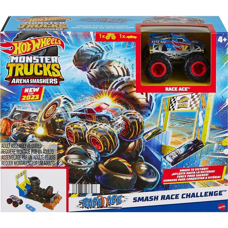 Hot Wheels - Monster Trucks - Arena Smashers - Race Ace - Smash Race Challenge - Preisvergleich – Bild 5
