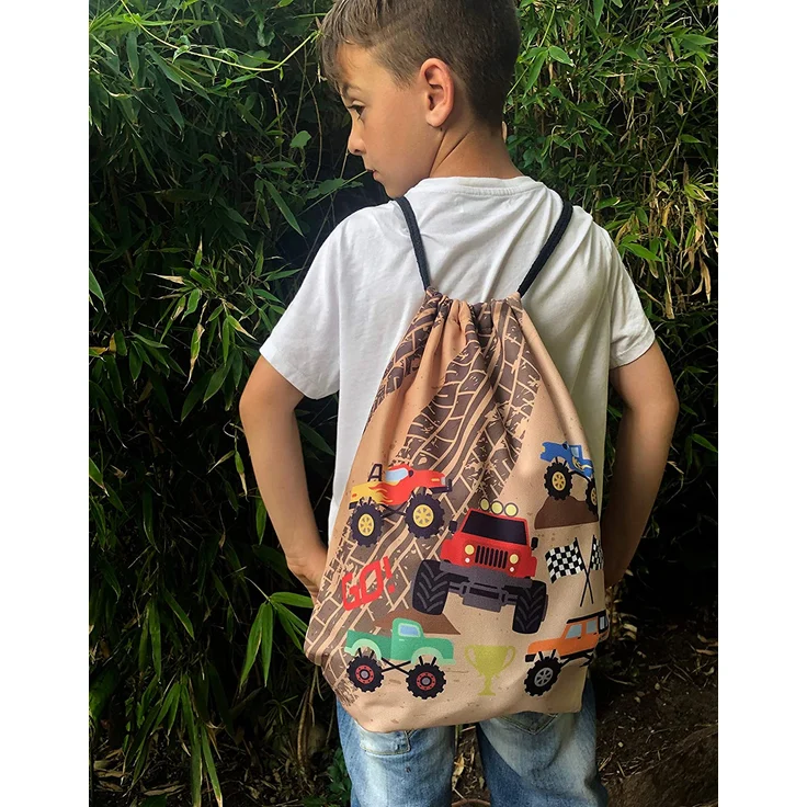 1x HECKBO® Auto Gurtschutz Sicherheitsgurt Schulterpolster Schulterkissen Gurtschoner Autositze Gurtpolster für Kinder, Jungen Jungs mit Baufahrzeuge, Bagger – Bild 6