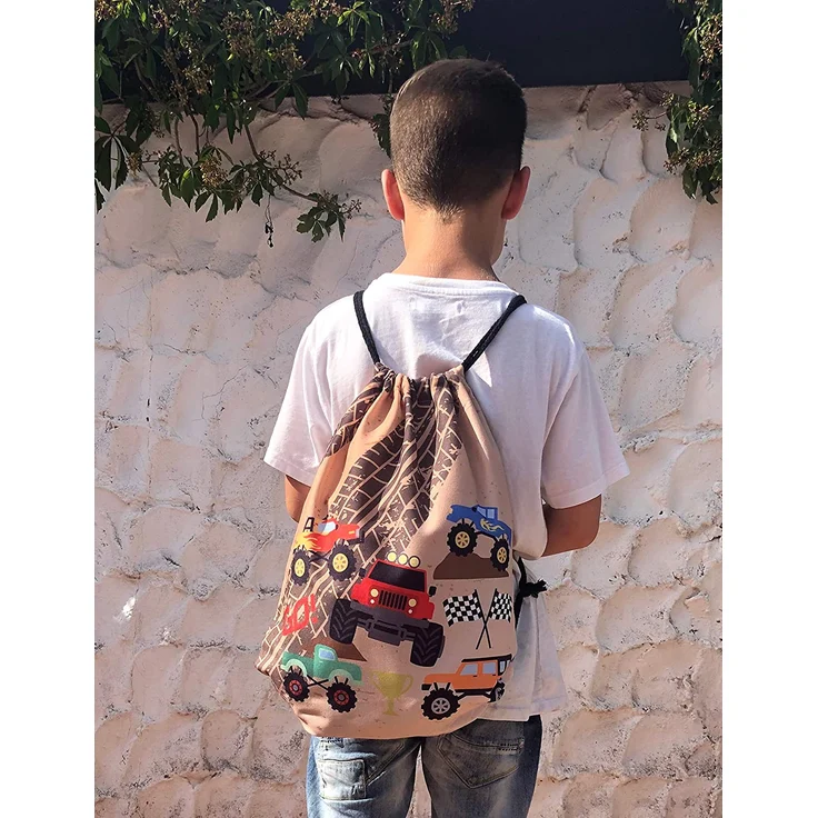 1x HECKBO® Auto Gurtschutz Sicherheitsgurt Schulterpolster Schulterkissen Gurtschoner Autositze Gurtpolster für Kinder, Jungen Jungs mit Baufahrzeuge, Bagger – Bild 5