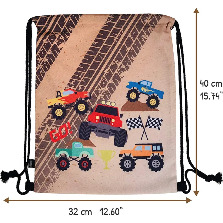 1x HECKBO® Auto Gurtschutz Sicherheitsgurt Schulterpolster Schulterkissen Gurtschoner Autositze Gurtpolster für Kinder, Jungen Jungs mit Baufahrzeuge, Bagger – Bild 2