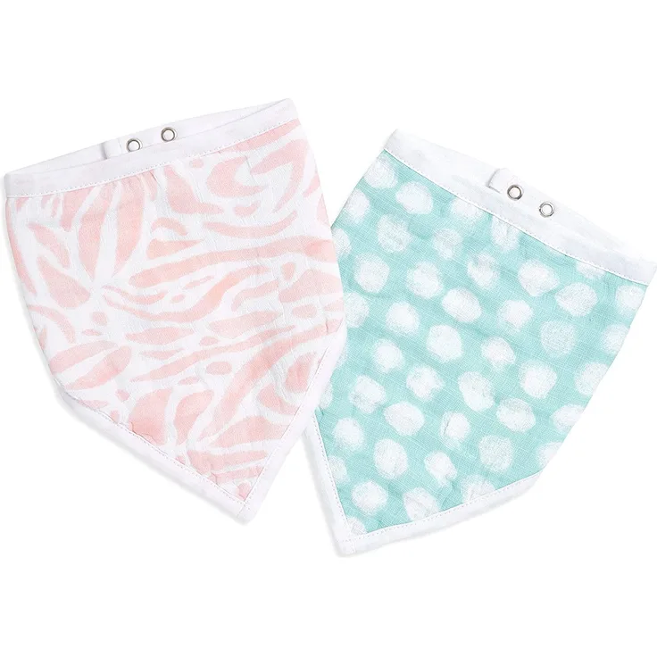 aden + anais™ essentials Baumwoll-Musselin-Bandana-Lätzchen tropicalia 2er Pack
