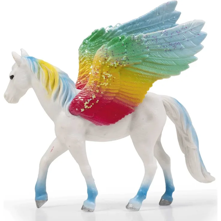 Craze Cavally Fantasy - Pegasus Jasper, Pferde Spielzeug Mädchen und Jungs, Regenbogen Pony mit Glitzerflügeln 43677