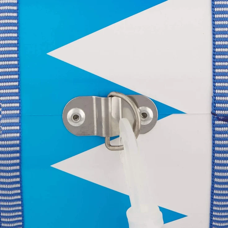 Goki 61898 Trommel aus Holz, blau/weiß – Bild 3