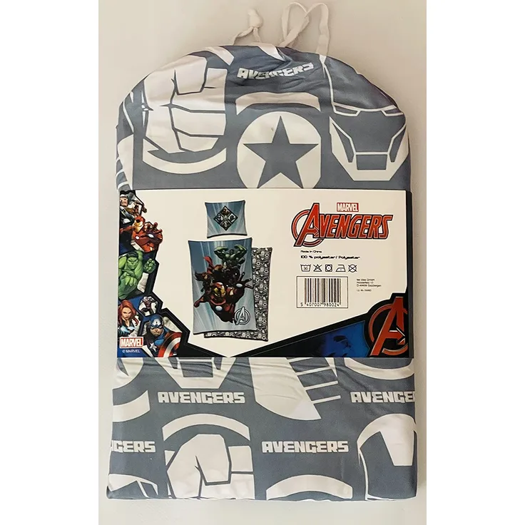 bettbezug Avengers 140 x 200 cm Mikrofaser grau