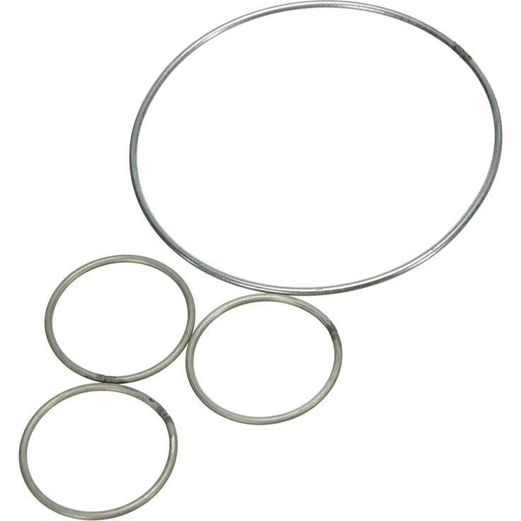 Rayher 66045000 BP: DIY Traumfänger, 17x33 cm, weiß/grau, SB-Btl 1 Stück – Bild 4