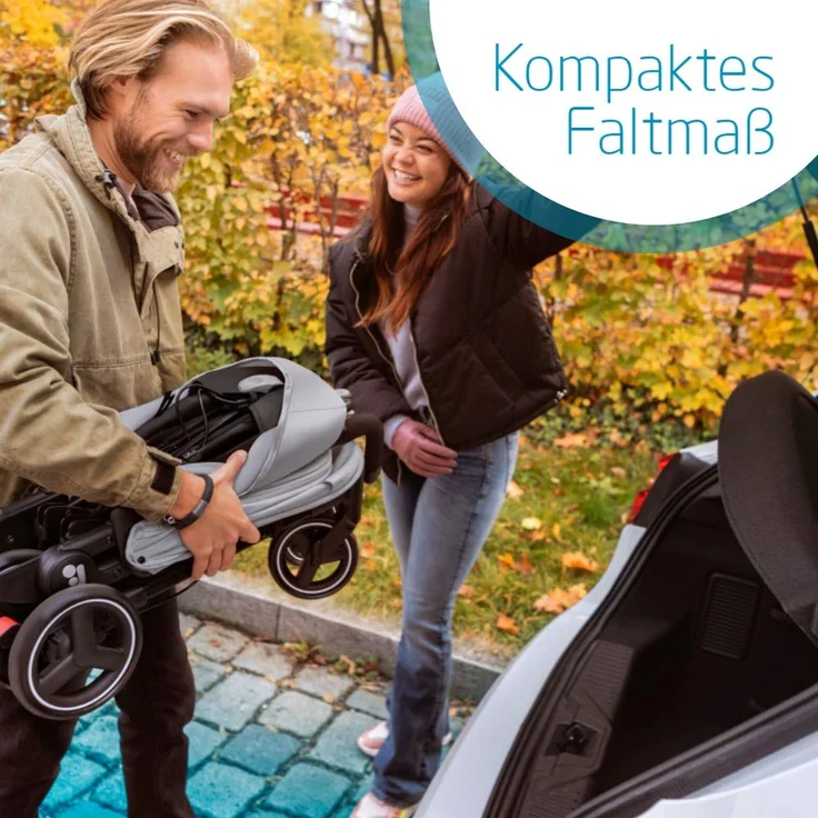 Maxi-Cosi Mara, Kompakter Buggy, geeignet ab der Geburt, 0 Monate - 4 Jahre, 0-22 kg, Brave Graphite (grau) – Bild 5