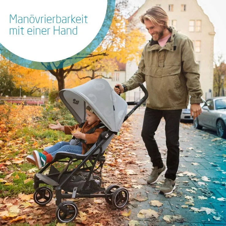 Maxi-Cosi Mara, Kompakter Buggy, geeignet ab der Geburt, 0 Monate - 4 Jahre, 0-22 kg, Brave Graphite (grau) – Bild 2
