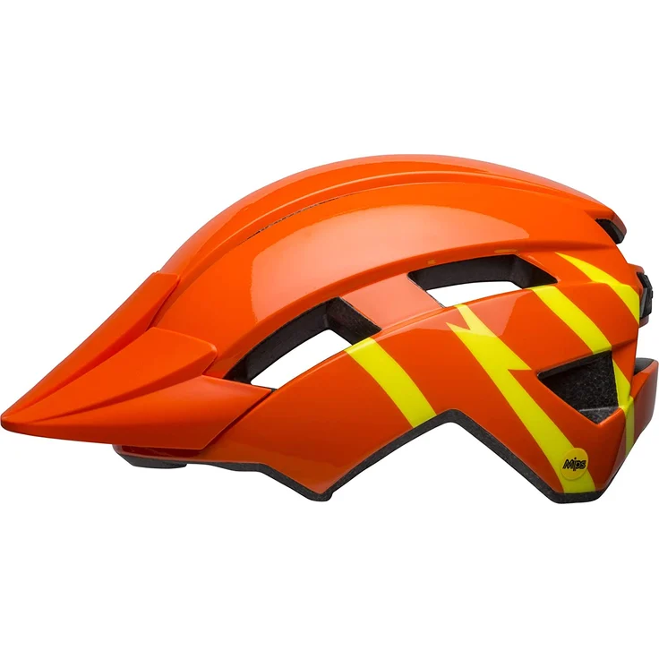 Bell Kinderfahrradhelm 'Sidetrack II Mips' orange/gelb, Kopfumfang 47-54 cm – Bild 2
