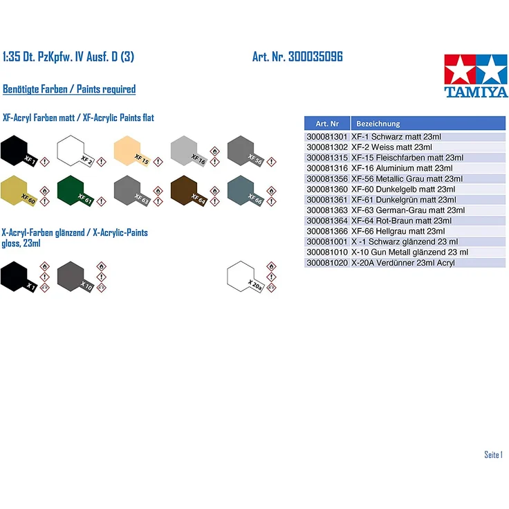 Tamiya German Pzkpw IV AusfD (35096) – Bild 3