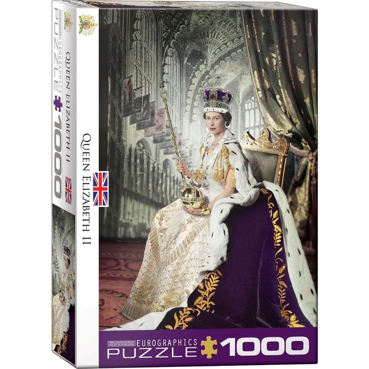 EuroGraphics 15.240–2.334,3 cm Queen Elizabeth II Puzzle (1000 Teile)