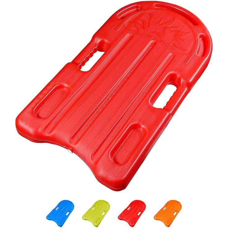 Schwimbrett Badespaß Bodyboard Schwimmboard Schwimmhilfe mit Handgriffen, groß, Rot