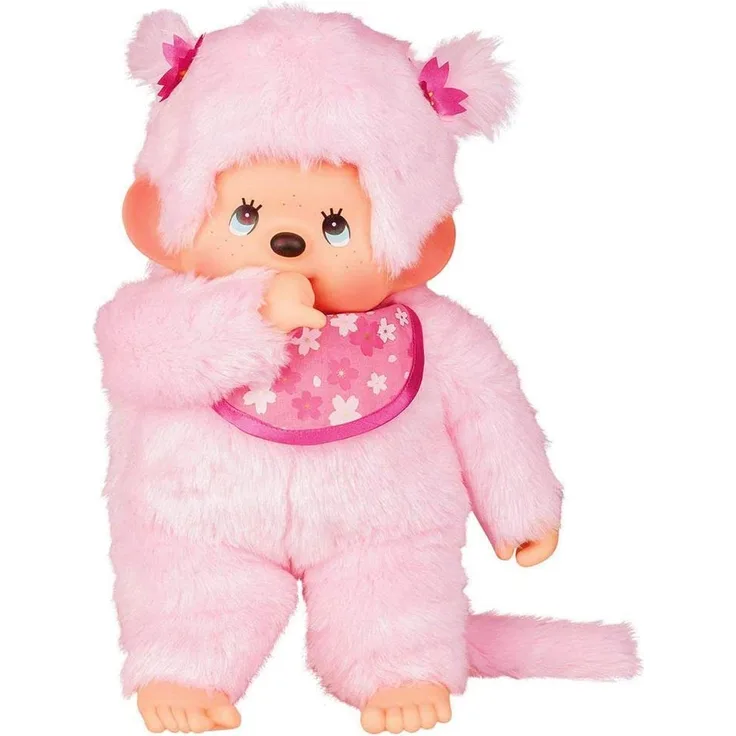 Bandai SE2424242 Monchhichi Plüsch Sakura, Pinky Rosa, 80 cm