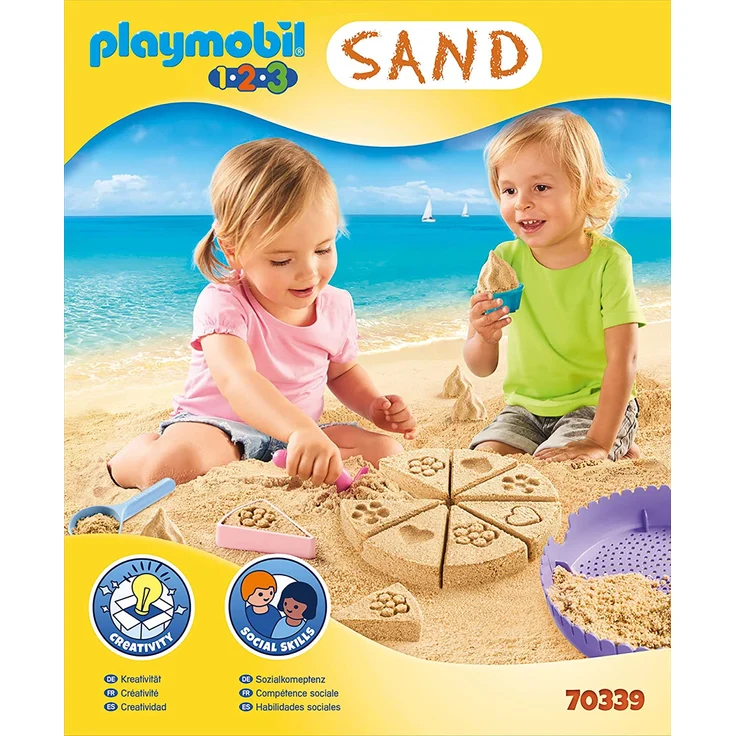 PLAYMOBIL-1.2.3 Sand 70339 Kreativset 'Sandbäckerei', Ab 1,5 bis 4 Jahre – Bild 3
