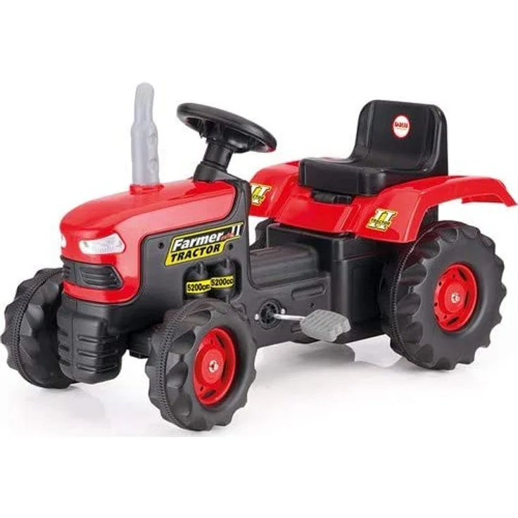 Trettraktor Groß Rot Kinderfahrzeug tretfahrzeug Kinder Traktor Tretbulldog Neu – Bild 1