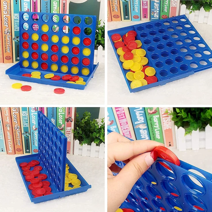 Pup Go 4 Gewinnt Klassik, Vier Gewinnt Spiel Reisespiel - 6 Ersatzchips enthalten, 4 in Einer Reihe, Strategiespiel für Kinder ab 3 4 5 6 7 8 + Jahren und Erwachsene (Original) - Preisvergleich – Bild 6