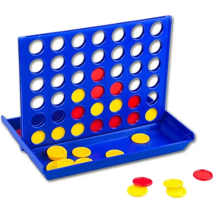 Pup Go 4 Gewinnt Klassik, Vier Gewinnt Spiel Reisespiel - 6 Ersatzchips enthalten, 4 in Einer Reihe, Strategiespiel für Kinder ab 3 4 5 6 7 8 + Jahren und Erwachsene (Original) - Preisvergleich