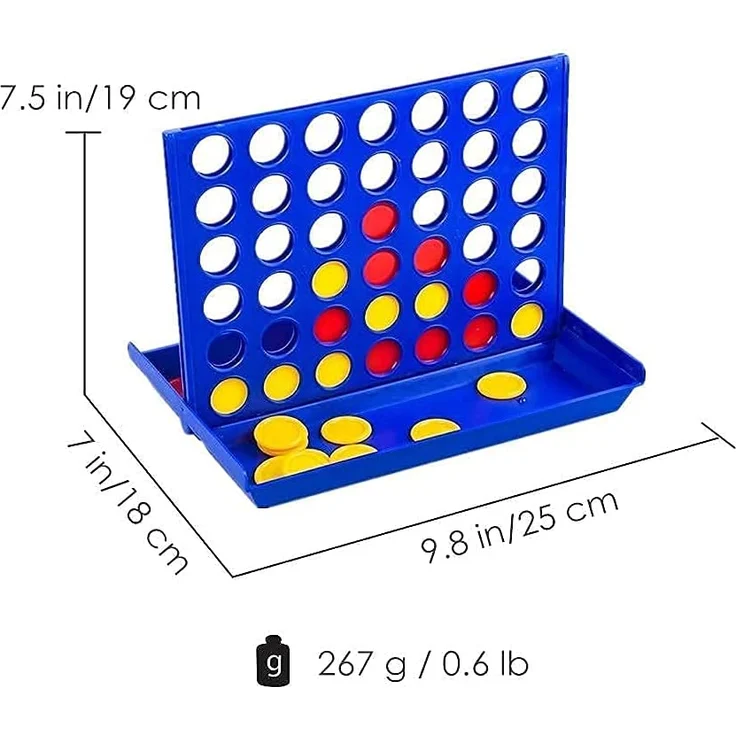Pup Go 4 Gewinnt Klassik, Vier Gewinnt Spiel Reisespiel - 6 Ersatzchips enthalten, 4 in Einer Reihe, Strategiespiel für Kinder ab 3 4 5 6 7 8 + Jahren und Erwachsene (Original) - Preisvergleich – Bild 2
