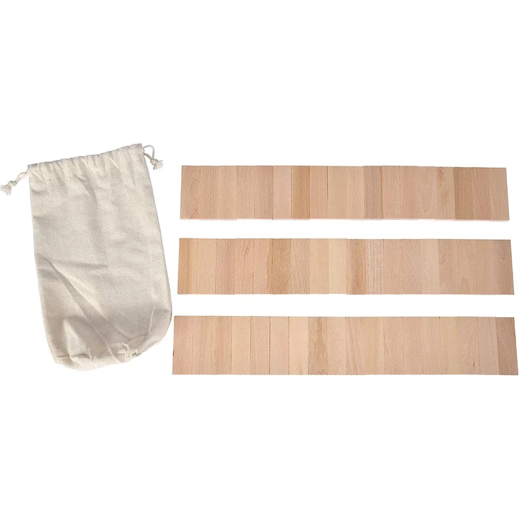 Eichhorn Stapelspiel, Geschicklichkeitsspiel für die ganze Familie, Balance Tower gefertigt aus unbehandelten Holz, Wackelturm 54 teilig, geeignet ab 5 Jahren – Bild 7