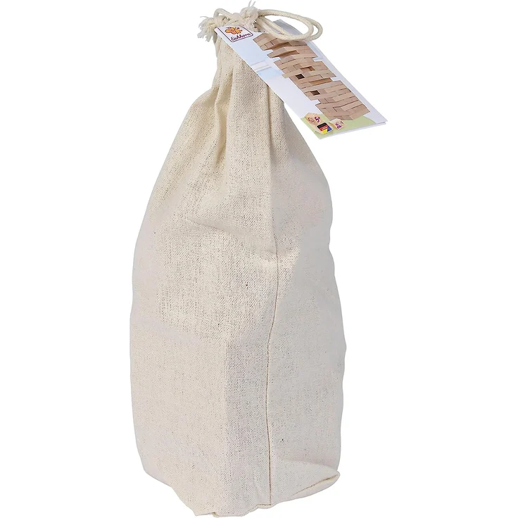 Eichhorn Stapelspiel, Geschicklichkeitsspiel für die ganze Familie, Balance Tower gefertigt aus unbehandelten Holz, Wackelturm 54 teilig, geeignet ab 5 Jahren – Bild 6