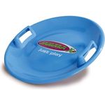 Jamara 460369 - Snow Play Rutschteller 60cm blau - Haltegriffe an beiden Seiten, langlebiger, robuster Kunststoffkörper, Coole Spaßmotive auf der Rutschschale, Leichtgewicht mit nur 555 g