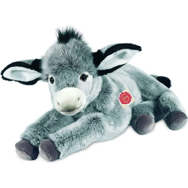 Teddy Hermann 902492 Esel liegend Plüsch, 50 cm