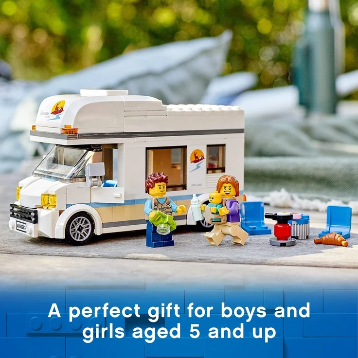 LEGO City Ferien-Wohnmobil 60283 – Kreatives Bauspielzeug für Kinder ab 5 Jahren, 190 Teile – Bild 13