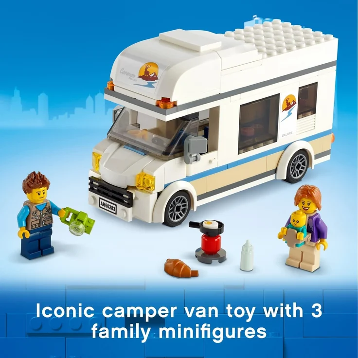 LEGO City Ferien-Wohnmobil 60283 – Kreatives Bauspielzeug für Kinder ab 5 Jahren, 190 Teile – Bild 10