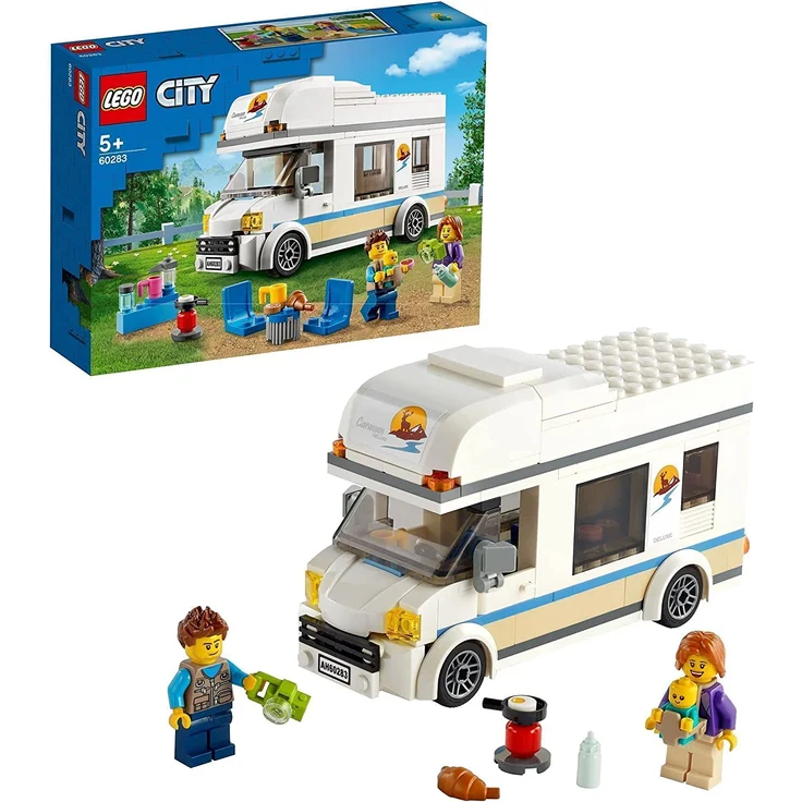 LEGO City Ferien-Wohnmobil 60283 – Kreatives Bauspielzeug für Kinder ab 5 Jahren, 190 Teile – Bild 1