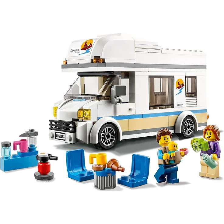 LEGO City Ferien-Wohnmobil 60283 – Kreatives Bauspielzeug für Kinder ab 5 Jahren, 190 Teile – Bild 2