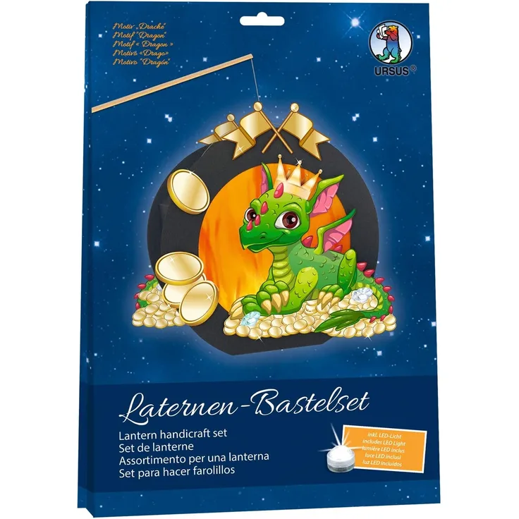 Laternen Bastelset Drache, 1 Stück