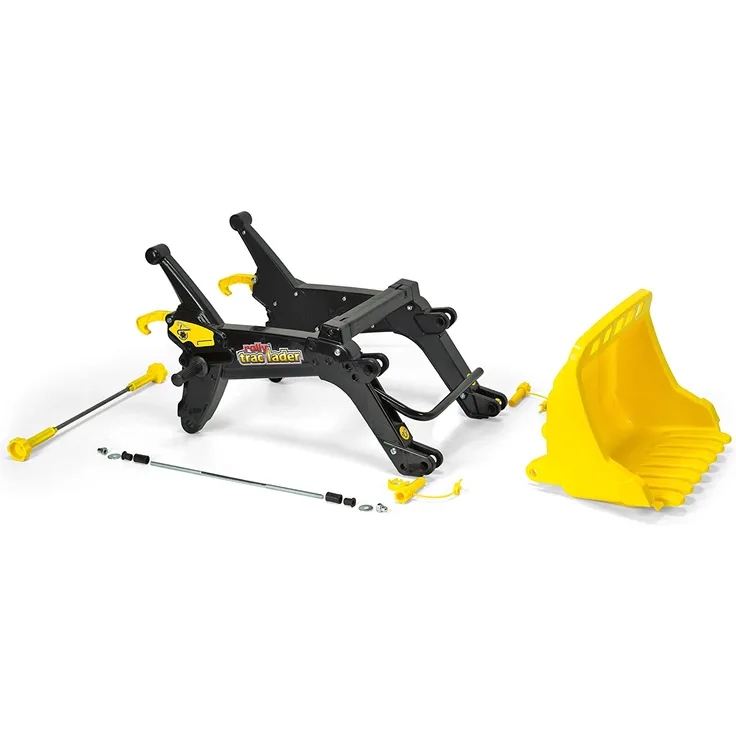 Rolly Toys 409341 - rollyTrac Lader (Alter 3-10 Jahre, Frontlader mit Kippfunktion) schwarz/gelb