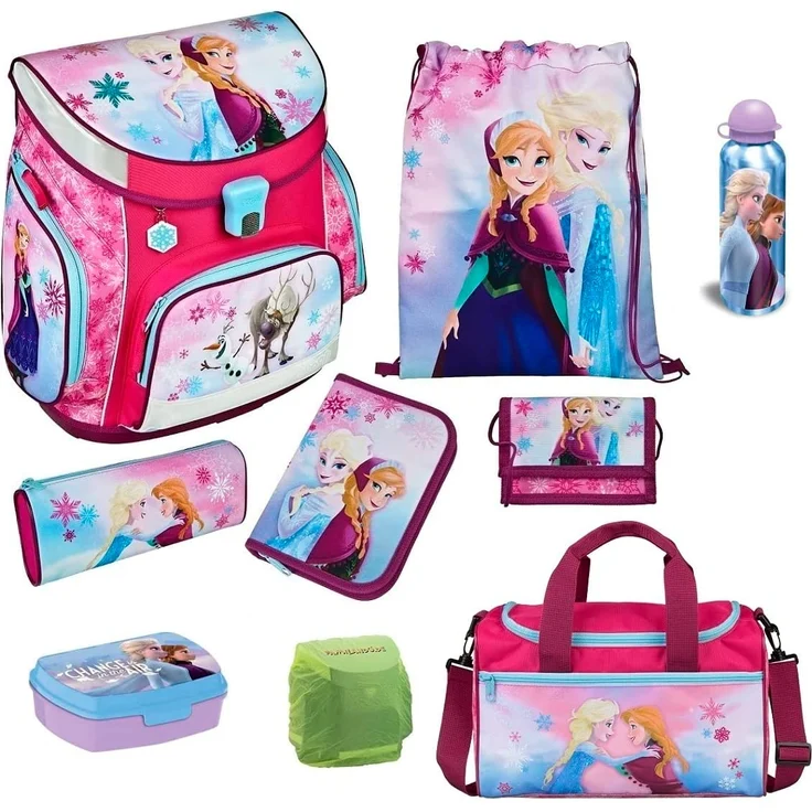 DISNEY FROZEN DIE EISKÖNIGIN Schulranzen Set 9-teilig Scooli CampusFit mit Sporttasche – Bild 1