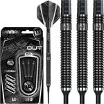 WINMAU Blackout 18g Softip Profi Wolfram Dartpfeile Set mit Flights und Schäfte