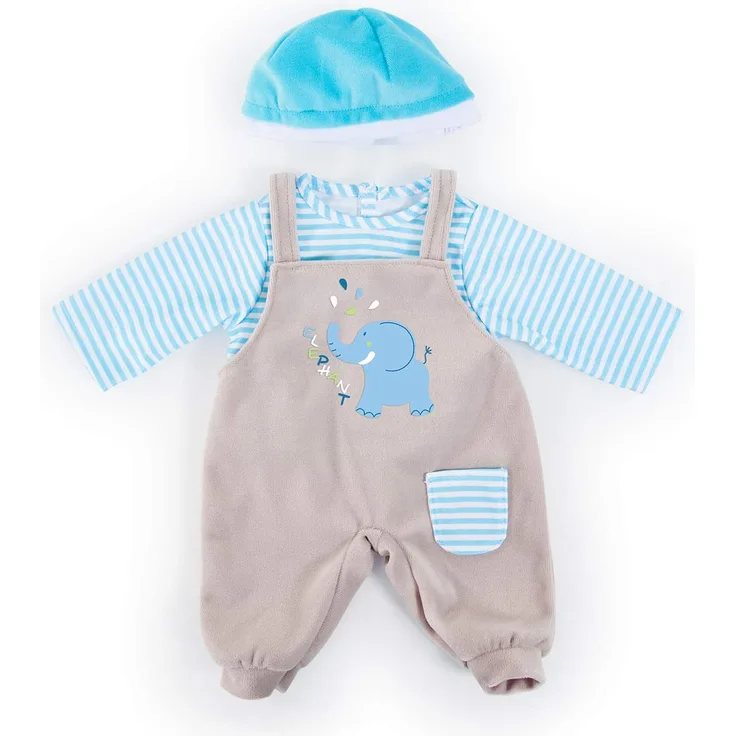 Puppensachenset für Puppen 46cm, Motiv Elefant - Puppenkleidung