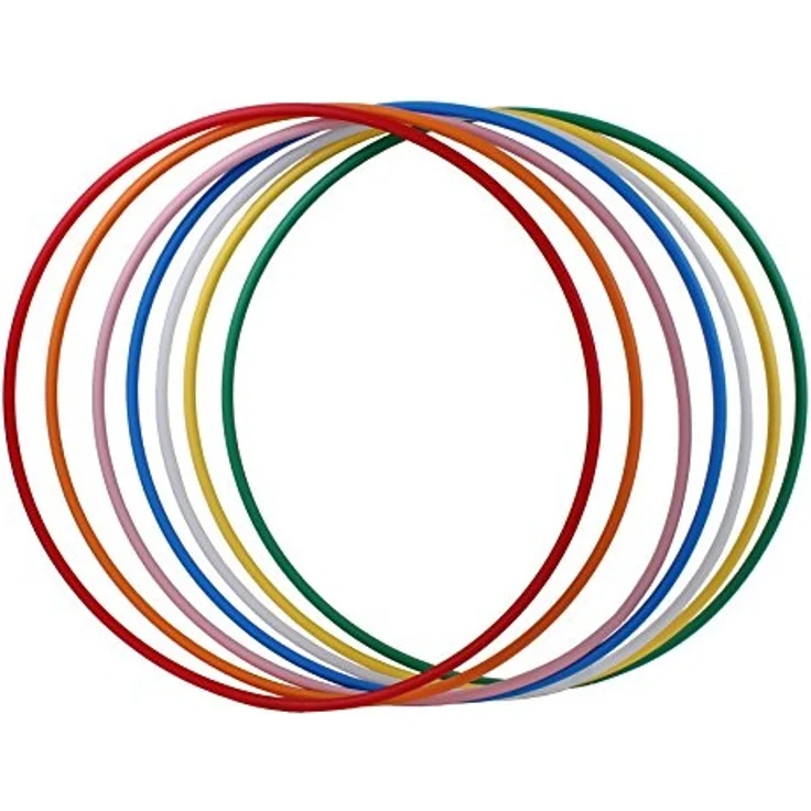 hoopomania® Hula Hoop Rohling, HDPE-20mm, Weiss (milchig), Durchmesser 80cm – Bild 1