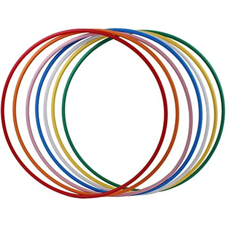 hoopomania® Hula Hoop Rohling, HDPE-20mm, Weiss (milchig), Durchmesser 80cm