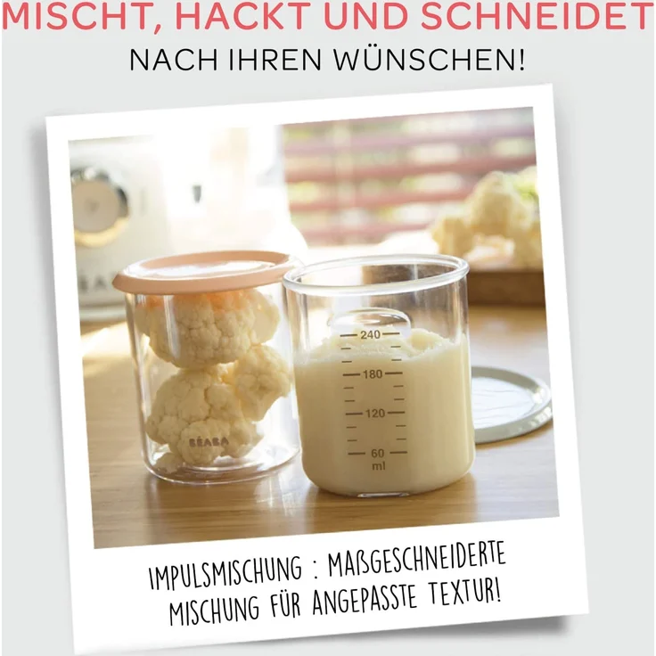 BEABA Küchenmaschine Babycook® Duo Dunkelgrau – Bild 4