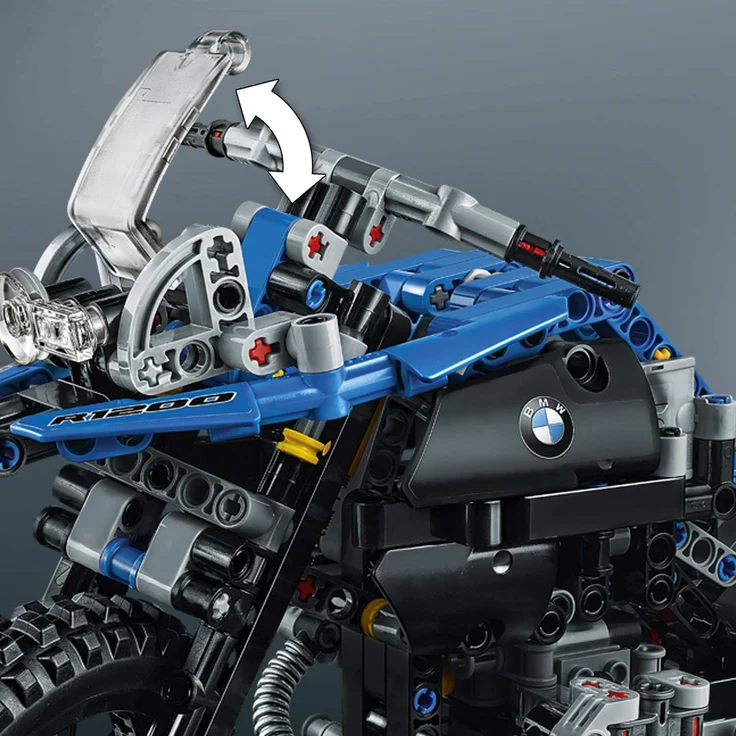 LEGO Technic 42063 - BMW R 1200 GS Adventure, Fortgeschrittenes Bauspielzeug – Bild 4